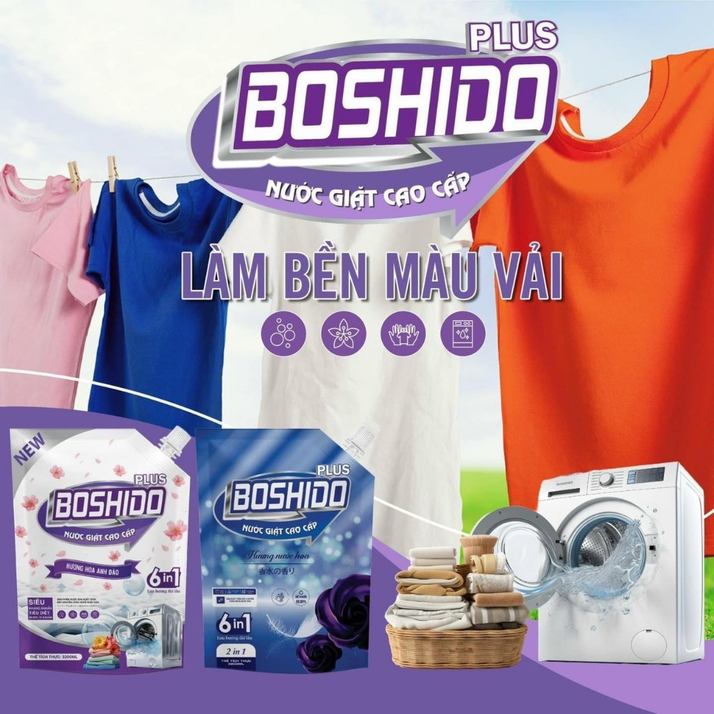 nước giặt boshido